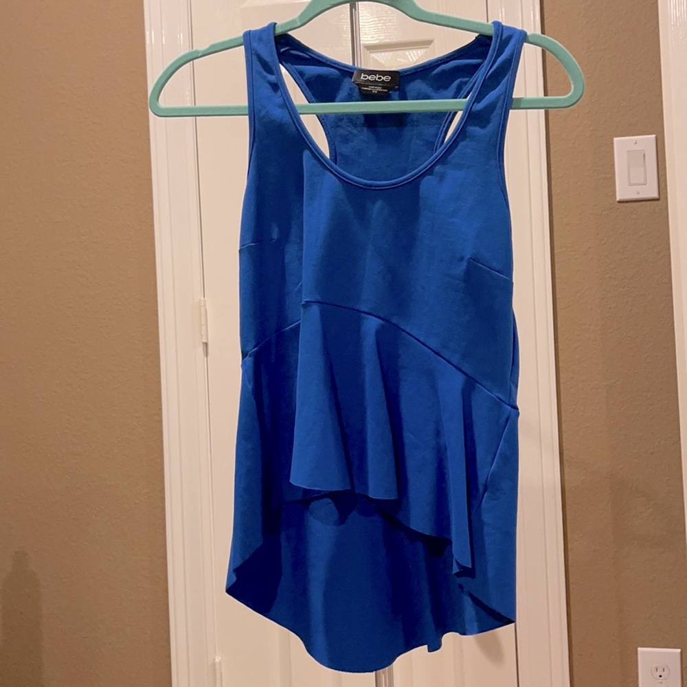 Blue Sleeveless BeBe Top